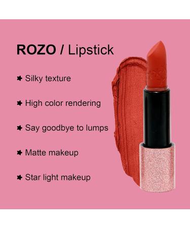 ROZO Ink Airy Velvet Lipstick - High-Pigmentation Lightweight & Long-Lasting | Smudge-Resistant RZ-Tomato Red-712 - Shop Internationally - Buy Online on GoSupps.com