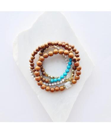 Kumi Essential Oil Beaded Bracelet - Women's Anxiety Gemstone Jewelry - Tranquility Diffuser Stack Gifts for Women - Buy Online on GoSupps.com