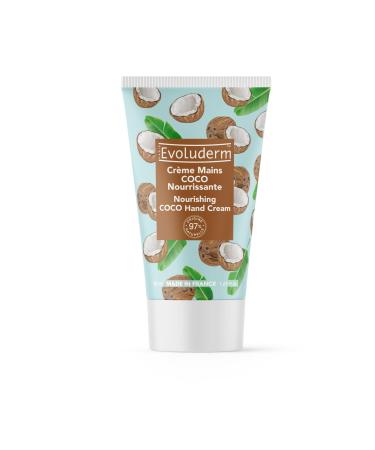 Evoluderm Evoluderm Coconut Hand Cream 97% Natural Origin 50 ml Made in France