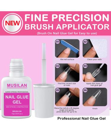 Super Strong Nail Glue & Remover Kit - Long Lasting Press On Acrylic Nails | Quick Nail Removal Solutions - Buy Online on GoSupps.com