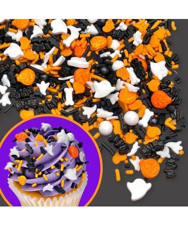 Manvscakes Assorted Halloween & Fall Sprinkles - 3.6 oz for Cake Decorating, Cookies, Ice Cream, Fondant Cake, Caramel Apples, Cupcakes & Desserts - Buy Online on GoSupps.com