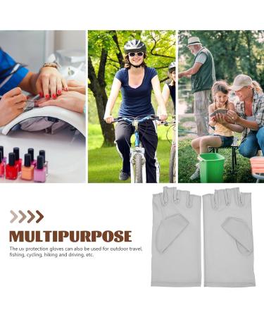 LALAFINA 1 Pair UV Glove Gel Manicures Glove Fingerless UV Protective Gloves Anti UV Gloves for Gel Manicures Protect Your Skin - Buy Online on GoSupps.com