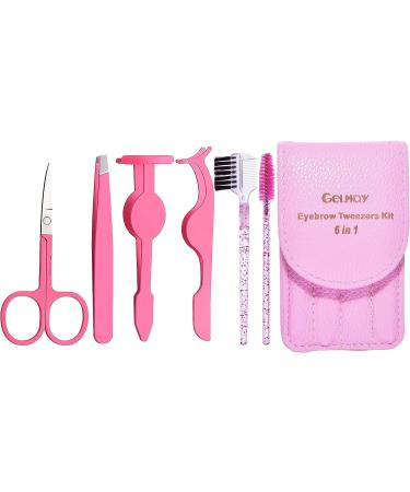 6Pcs Eyelash Curlers and Eyebrow Grooming Kit Set - Tweezer, Applicator Tool, Comb, Scissor, Clippers, and Brush - Portable Mini Set for Women - Fake Lash Cosmetic Essentials - Buy Online on GoSupps.com