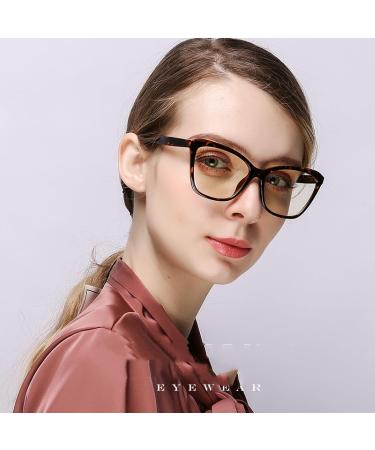 SERONI Cat Eye Blue Light Blocking Glasses for Women & Men - Tr90 Frame Anti-UV Clear Pink - 55mm - Buy Online on GoSupps.com