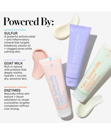 Kate Somerville Pore-fect Skin Edit Travel Kit : ExfoliKate EradiKate & Goat Milk Cleanser Holiday Gift Set - Buy Online on GoSupps.com