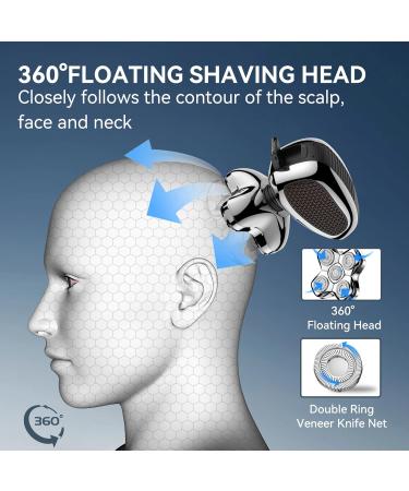 MAXGROOM 5-in-1 Waterproof Head Shaver for Bald Men - LED Display USB Rechargeable Travel Pouch | Ultimate Grooming Tool - Buy Online on GoSupps.com