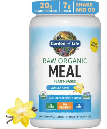 Garden of Life Super Greens Powder Smoothie & Mix Probiotics & Digestive Enzymes for Digestive Health & Vegan Protein Powder - Raw Organic Meal Replacement Shakes - Vanilla - Pea Protein - Buy Online on GoSupps.com