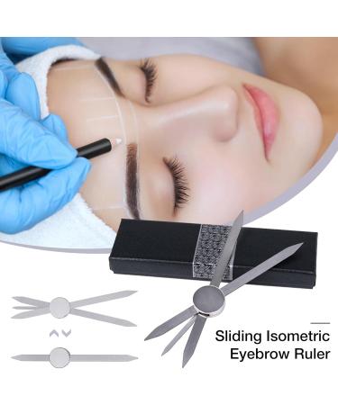 sillervan Isometric Eyebrow Ruler Adjustable Size Eyebrow Card with Multiple Functions Biological - Buy Online on GoSupps.com