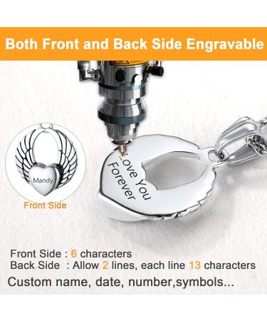 U7 Women's Cremation Urn Necklace - Celtic Knot Dog Feet Wing & Crucifix - Stainless Steel Pendant for Ashes - Adjustable Burial Jewelry for Men - 04 Silver - Buy Online on GoSupps.com