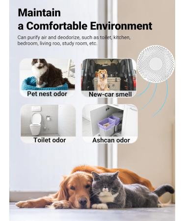 Mknzome Cat Litter Deodorizer - Intelligent Odor Eliminator 99% Deodorization Air Purifier for Cat Toilets & Small Surfaces - Buy Online on GoSupps.com