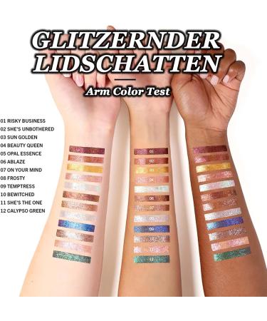  Clawrex CALYPSO GREEN Glitter Eye Shadow Pencil Pearlescent Eye Makeup - Buy Online on GoSupps.com