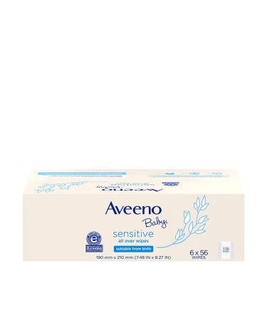 Aveeno Baby Sensitive All Over Wipes  Hypoallergenic & Fragrance-Free  56 Count (Pack of 6) Aveeno Baby All Over Wipes 336 ct - Buy Online on GoSupps.com