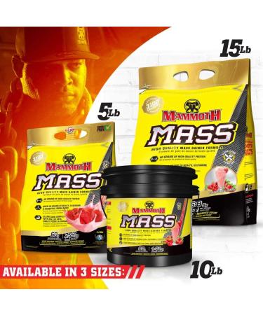 Buy Interactive Nutrition Mammoth Mass Strawberry 6800g - Premium Weight Gainer | Fast International Shipping - Buy Online on GoSupps.com