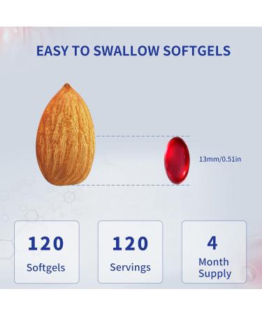 Astaxanthin 12mg Supplements 120 Softgel Max Strength Astaxanthin Antioxidant Supplements Fresh Microalgae 4 Month Supply 2 Bottles - Buy Online on GoSupps.com