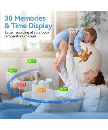 3-in-1 Infrared Thermometer for Ear Forehead & Touchless | HSA/FSA Eligible | Fast Digital Thermometer for Baby Kids & Adults with Fever Alarm & 30 Memories - Buy Online on GoSupps.com