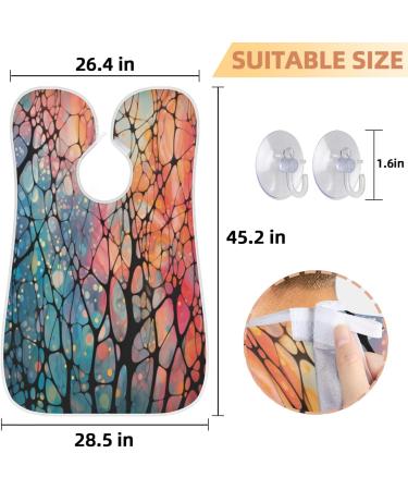 Geometry Beard Bib Apron | Abstract Hair Catcher for Men | Perfect Gift for Dad & Husband | Includes 2 Suction Cups - Buy Online on GoSupps.com