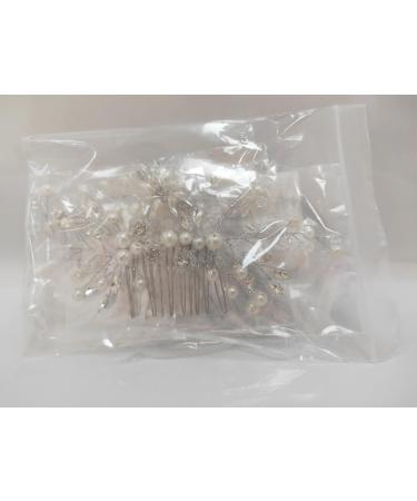 Buy Tucireat 3-Piece Hair Jewelry Set | Bridal & Wedding Hair Accessories | Silver Flower Hairpins & Pearl Clips for Bride & Communion - Buy Online on GoSupps.com