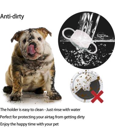 AirTag Dog Collar Keeper - 2 Pack Cat GPS Case | Anti-Lost Pet Tracker Compatible with Apple Finder | Soft Silicone Protective Cover for Pets (Black) - Buy Online on GoSupps.com