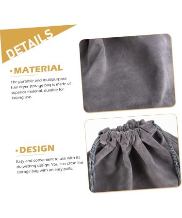 HAPINARY 4 Pcs Hair Dryer Bag Drawstring Toiletry Bag Hair Dryer Storage Organizer Travel Hair Dryer Flannel - Buy Online on GoSupps.com