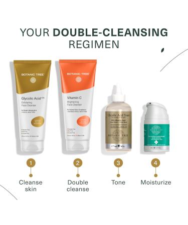 Botanic Tree Vitamin C Facial Cleanser for All Skin Types - 6 Fl Oz - Anti Aging Face Wash for Women & Men - Minimize Acne Scars, Brighten Skin, Reduce Breakouts - Buy Online on GoSupps.com