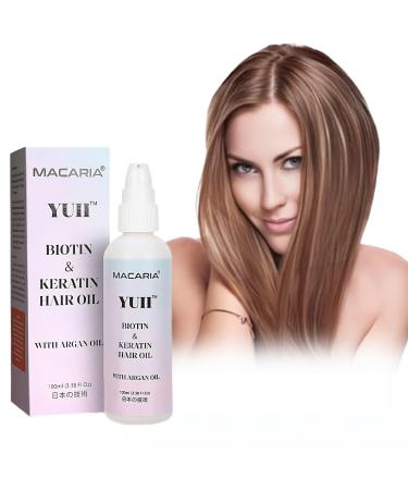 Macaria Herbal Pvt ltd YUII Biotin Hair Oil For Fast Growing Hair With Argan Oil