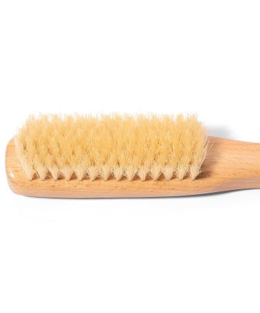 GranNaturals Boar Bristle Slick Back Hair Brush - White Bristle Hairbrush for Sleek Styles - Natural Wood Handle for Men and Women - Buy Online on GoSupps.com