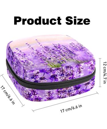 Stylish Lavender Women's Tampon Storage Bag | Multi-Pocket Binding-Up Bags for Menstrual Care - Buy Online on GoSupps.com
