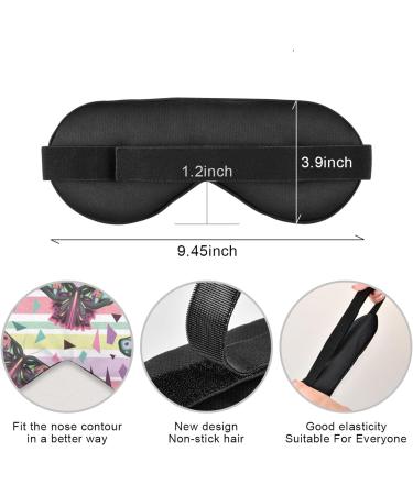 Haskirky Light Blocking Eye Mask | Adjustable for Men and Women | Perfect for Travel, Yoga, Meditation | Deep Sleep Comfort | Butterflies Design - Buy Online on GoSupps.com