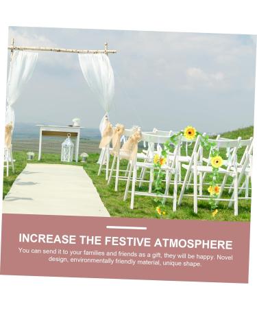 LIFKICH 2pcs Simulated Sunflower Faux Hanging Flowers Hanging Fake Flower Garland Silk Flowers Hanging Faux Sunflower Vine Sunflower Adorn Decoration for Home Greenery Plastic Rattan Leaf - Buy Online on GoSupps.com