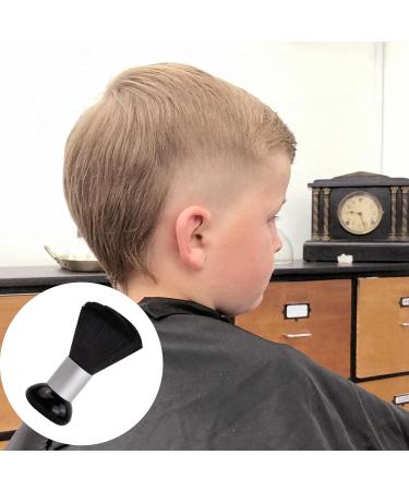 Anseom Soft Nylon Hairdresser Neck Brush - Dense Bristle Black Hair Cutting Tool for Salons & Barbers - Buy Online on GoSupps.com