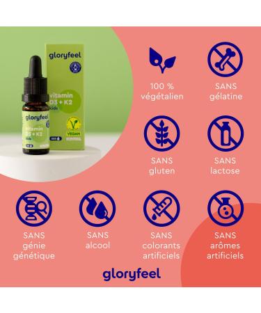 Vitamin D3+K2 Drops for Children from 4 Years 10 Months Supply Vitamin D 500 IU Liquid Form & 25 g Vitamin K No Additives Lab Tested 100% Natural - Buy Online on GoSupps.com
