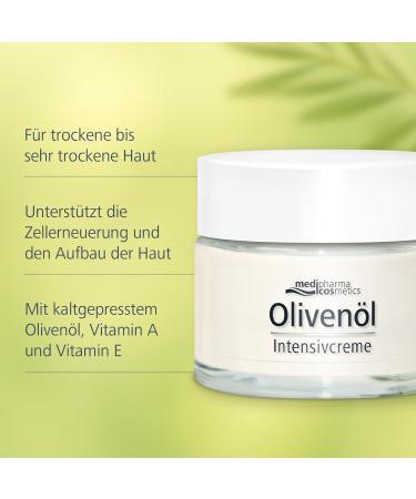 Medipharma Cosmetics Intensive Face Moisturizer Cream for very dry Skin | Daily Moisturizing Facial Lotion for Women & Men | Extra Dry Skin Care | Paraben-Free Olive Oil Vitamin A Vitamin E (50ml) - Buy Online on GoSupps.com
