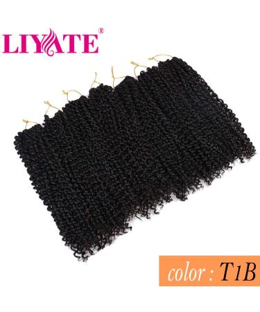 7 Pack 12 Inch Water Wave Passion Twist Crochet Braiding Hair - Bohemian Curl Synthetic Braids in 1B- 22 Strands per Pack - Buy Online on GoSupps.com