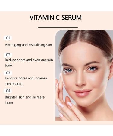  yxcully Vitamin C Face Serum Anti-aging and brightening serum with retinol and vitamin E moisturizing lightweight reduces wrinkles and fine lines suitable for all skin types (3 pcs) - Buy Online on GoSupps.com