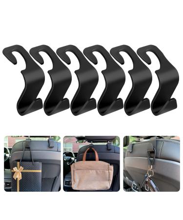 Tao pipe 6 pieces car storage hook car plastic hook back seat headrest hook storage hooks for car seat car seat hooks headrest clothes hanger handbag holder pocket hooks - Buy Online on GoSupps.com