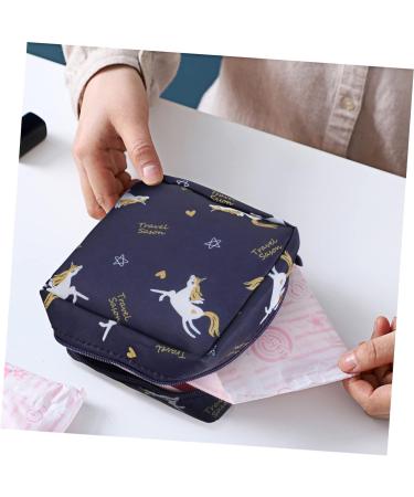 4pcs Menstrual Pad Bags & Coin Purses Set for Women - Portable Tampon Holder & Napkin Storage Bag - Buy Online on GoSupps.com
