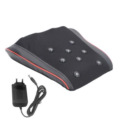 FafeICY neck massage device with heat 3D knobs muscle relief vibrating pillow portable shiatsu back massager EU connector EU connector