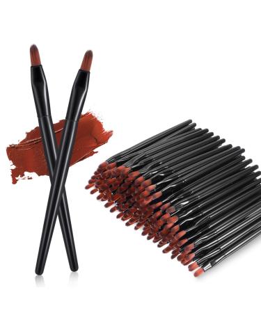 Yaomiao 120 Pcs Disposable Lip Brushes Small Lip Applicators Bulk Disposable Multifunctional Lip Brush for Lipstick Brush Makeup Brush Concealer Brush for Eyebrow Foundation Blending Cosmetic Tool