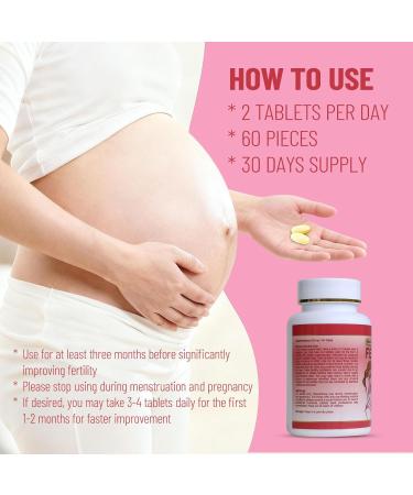Wins Town Fertility Tablets for Women Female Prenatal Vitamin Supplements Support Ovulation & Conception 60 Tablets - Buy Online on GoSupps.com