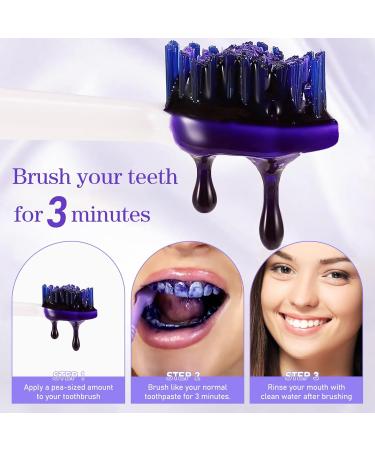 Purple Teeth Whitening Pen Set - Gentle Gel & Foam Kit for Sensitive Teeth | International Shipping - Buy Online on GoSupps.com
