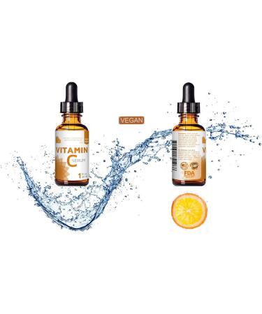 100% Vitamin C Serum - Vegan Serum Pure Vitamin C - Serum | Anti Aging Serum - Works Against Dark Rings - Altersflees & Sun Damage - Buy Online on GoSupps.com