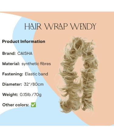 CAISHA XXL Light Blonde Messy Bun Scrunchy - Bridal Updo Hairstyle - Buy Online on GoSupps.com