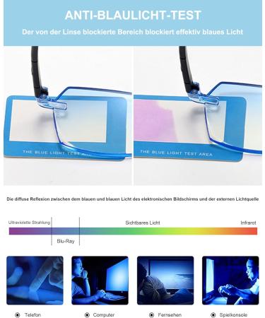 Lanomi 3 Pairs Frameless Reading Glasses for Men & Women - Blue Light Filter Diamond Cut Borderless Visual Aid (Gray Brown Transparent Lens) - 3.0x Magnification - Buy Online on GoSupps.com