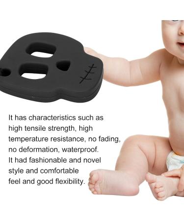 Black Skull Silicone Baby Teether for Effective Infant Soothing and Stress Reduction - Buy Online on GoSupps.com