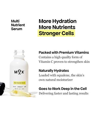Mox Skincare Starter Set | Daily Face Care - Mint Exfoliating Cleanser & Nutrient Hydrating Serum | Anti-Aging Solution for Fine Lines & Wrinkles - Shop Internationally - Buy Online on GoSupps.com