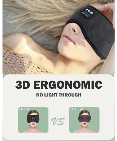 White Noise Sleep Mask with Headphones for Restful Sleep - Men and Women - Buy Online on GoSupps.com