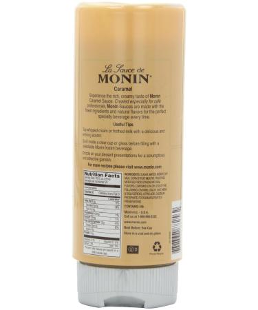 Monin Caramel Flavored Sauce 12 Fl Oz - Pack of 6 | Delicious Dessert Topping - Buy Online on GoSupps.com