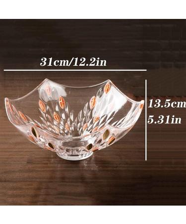 Fruit Basket Fruit Bowl Household Fruit Plate Glass Hexagonal Fruit Bowl Creative Candy Snack Plate Decorative Kitchen Organizers and Storage (Color : A Size : 31 * 31 * 13.5cm) - Buy Online on GoSupps.com