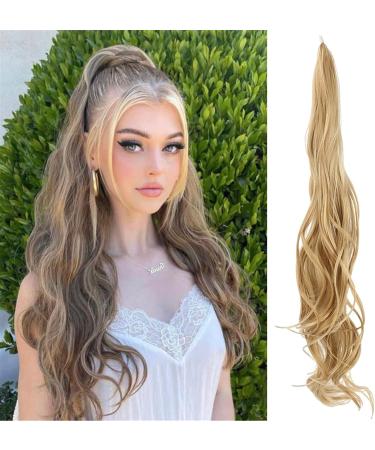 Ponytail Extension Flexible Wrap Around Hair Ponytail Layered Fake Tail Wig Synthetic Ponytail Extensions Natural Curly Hairpiece for Women Ponytail Hair Extension(8L 32Inches 80cm) 32Inches 80cm 8L - Buy Online on GoSupps.com
