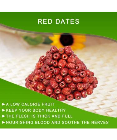 DOL American Packaged Red Dates High Nutrition Jujube Dates High Vitamin Red Dates Gourmet Candied Dates Snack Food Red Dates Dried Fruits Sweet Red Dates (Seedless Jujube 1LB/Bag*2) - Buy Online on GoSupps.com